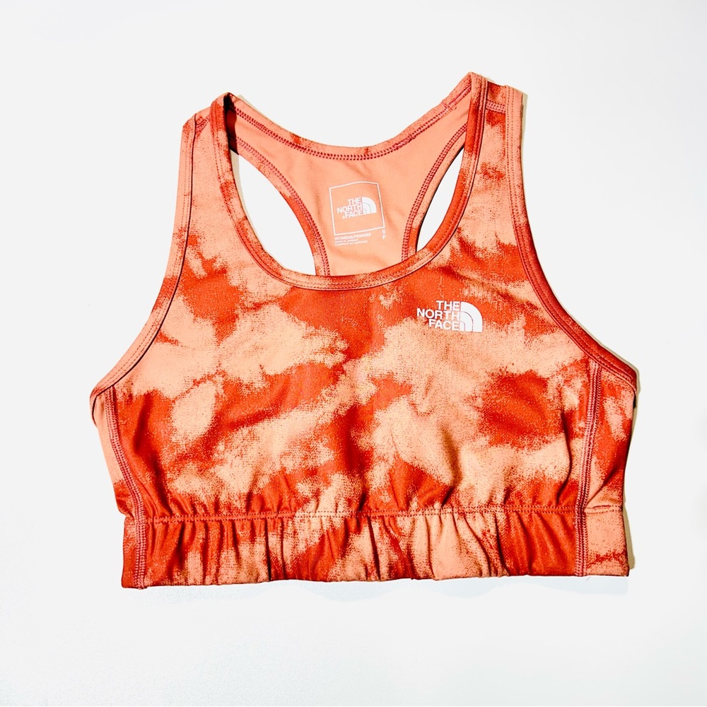 The North Face sports bra Midline sports bra tie dye orange women size S